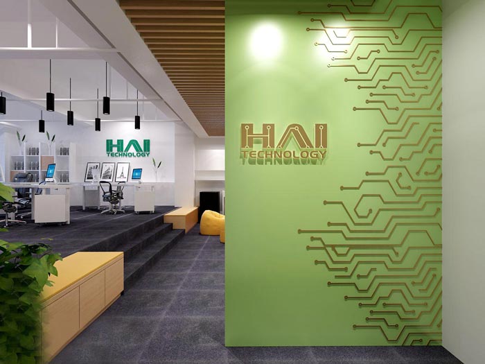 200平方小型辦公室進(jìn)門區(qū)域裝修設(shè)計(jì)案例效果圖