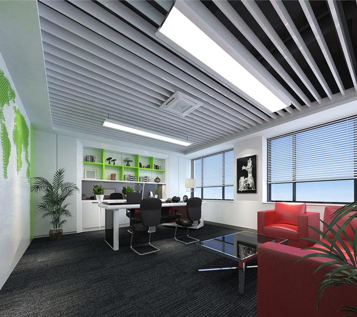 150平方小型創意總經理辦公室裝修設計案例效果圖