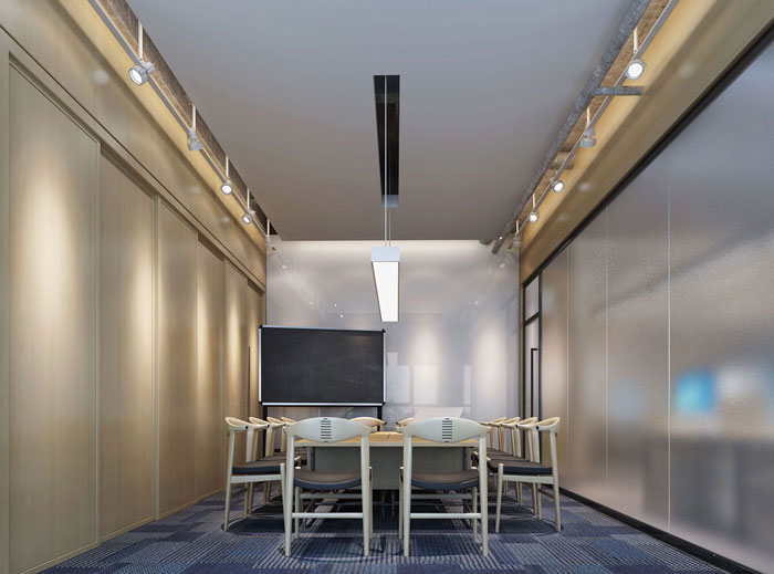 1000平方電子商務辦公室會議室裝修設計案例效果圖