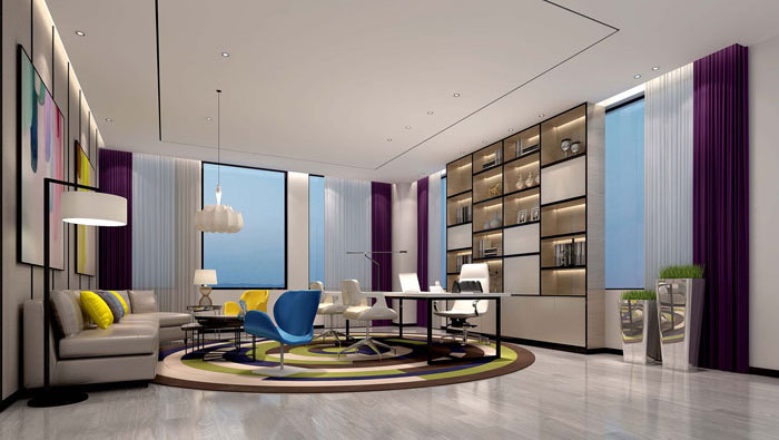 600平方電子商務辦公室裝修設計案例