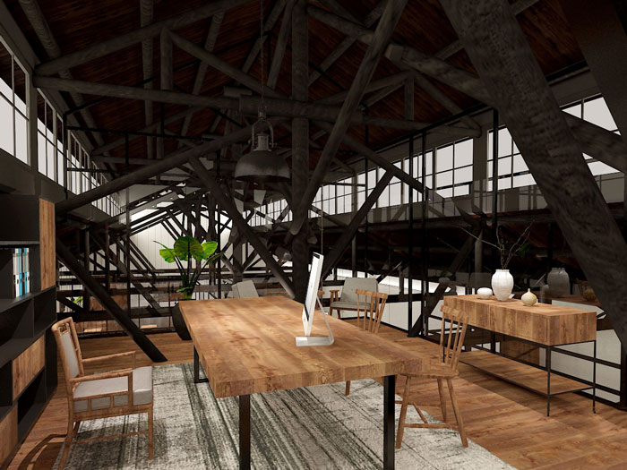 630平方中型創(chuàng)意總經理辦公室裝修設計案例效果圖