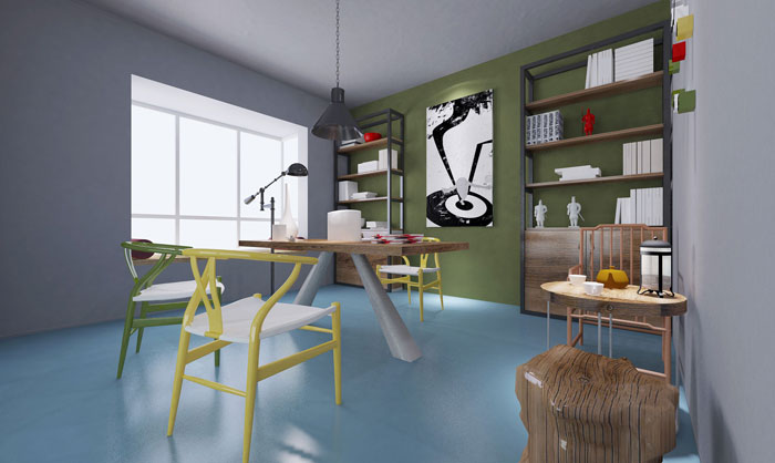 210平方小型創意辦公室洽談室裝修設計案例效果圖