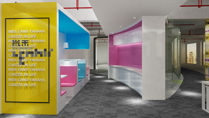 1030平方大型創(chuàng)意辦公室裝修設(shè)計(jì)案例