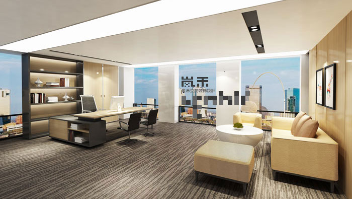 1450平方大型創(chuàng)意辦公室裝修設(shè)計(jì)案例