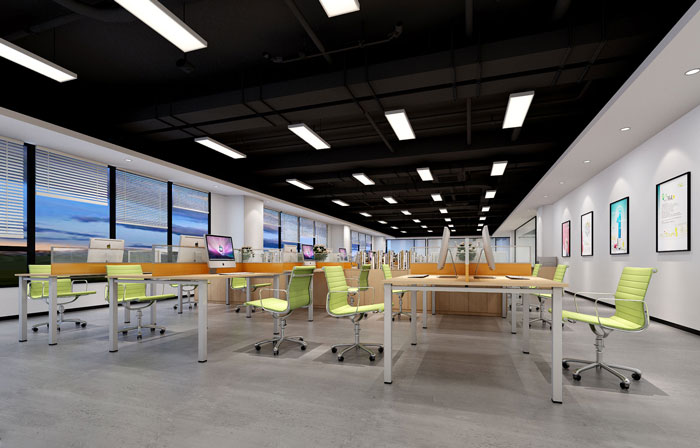 880平方中型創新辦公室辦公區域裝修設計案例效果圖