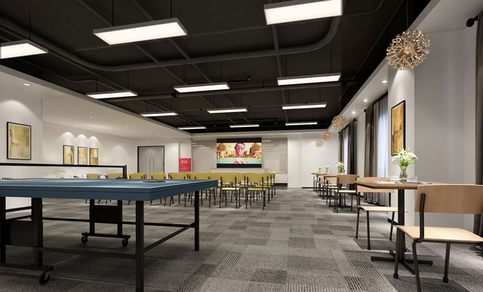 880平方中型創新辦公室休息、娛樂區域裝修設計案例效果圖