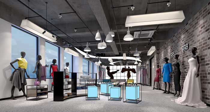 600平方現代簡約風格辦公室展區裝修設計案例效果圖