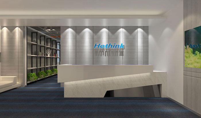 310平方小型辦公室前臺裝修設計案例效果圖