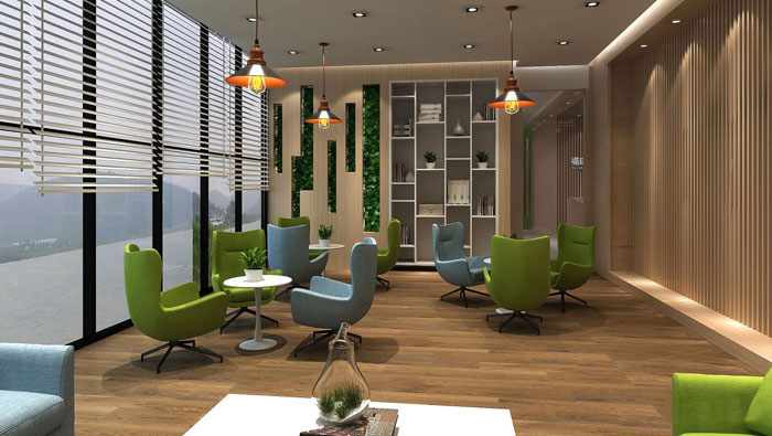 560平方中型辦公室裝修設計案例