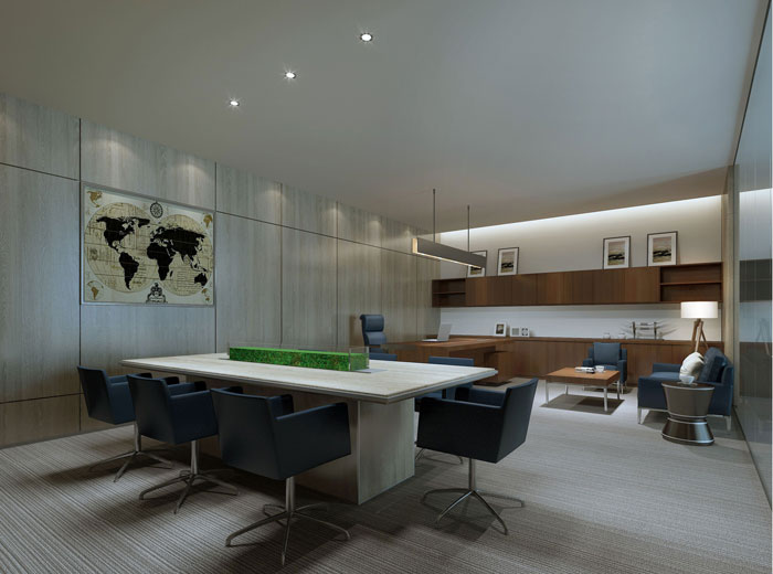 1420平方現代簡約總經理辦公室裝修設計案例效果圖