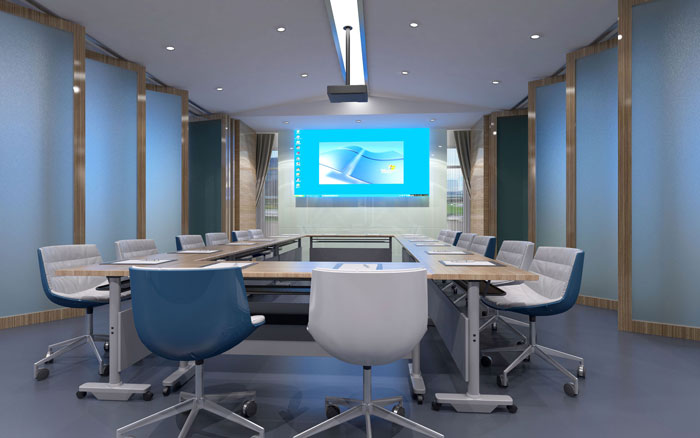 900平方教育行業辦公室會議室裝修設計案例效果圖