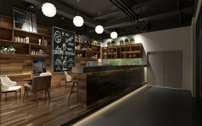 920平方中大型辦公室茶水間裝修設計案例效果圖