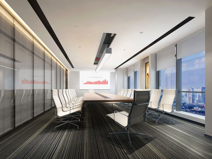 1050平方時尚創意辦公室會議室裝修設計案例效果圖