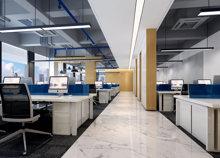 辦公室現(xiàn)代簡約風格效果圖