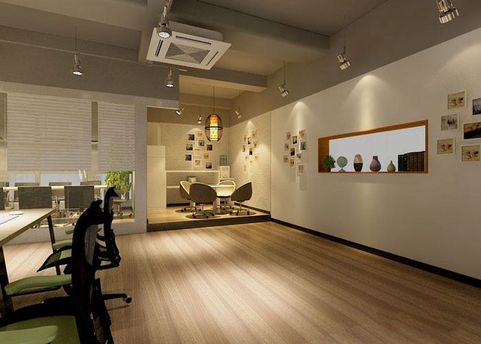 260平方現(xiàn)代簡約辦公室前臺接待區(qū)域裝修設(shè)計案例效果圖