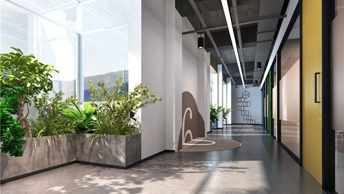 1260平方時尚創(chuàng)意辦公室裝修設計案例