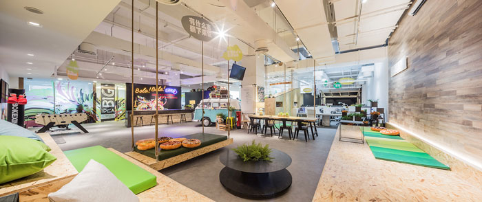 開放共享辦公室效果圖