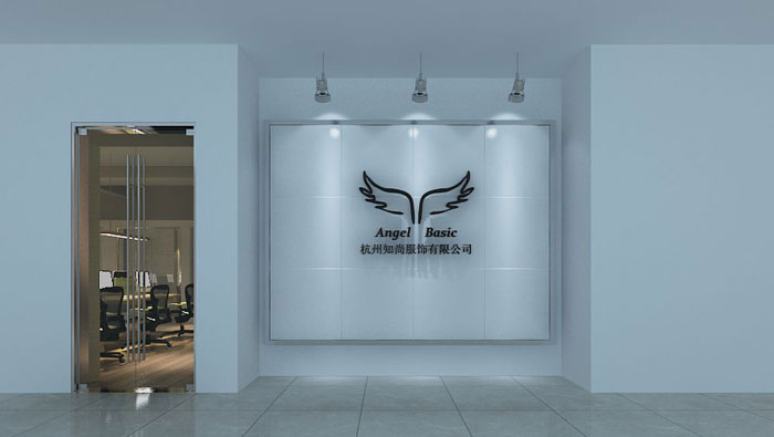 280平方服裝公司辦公室進門區(qū)域設計效果圖