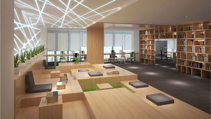 810平方中型辦公室裝修設計案例