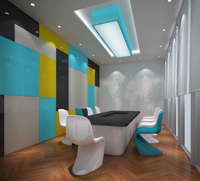 810平方中型辦公室會議室裝修設計案例效果圖