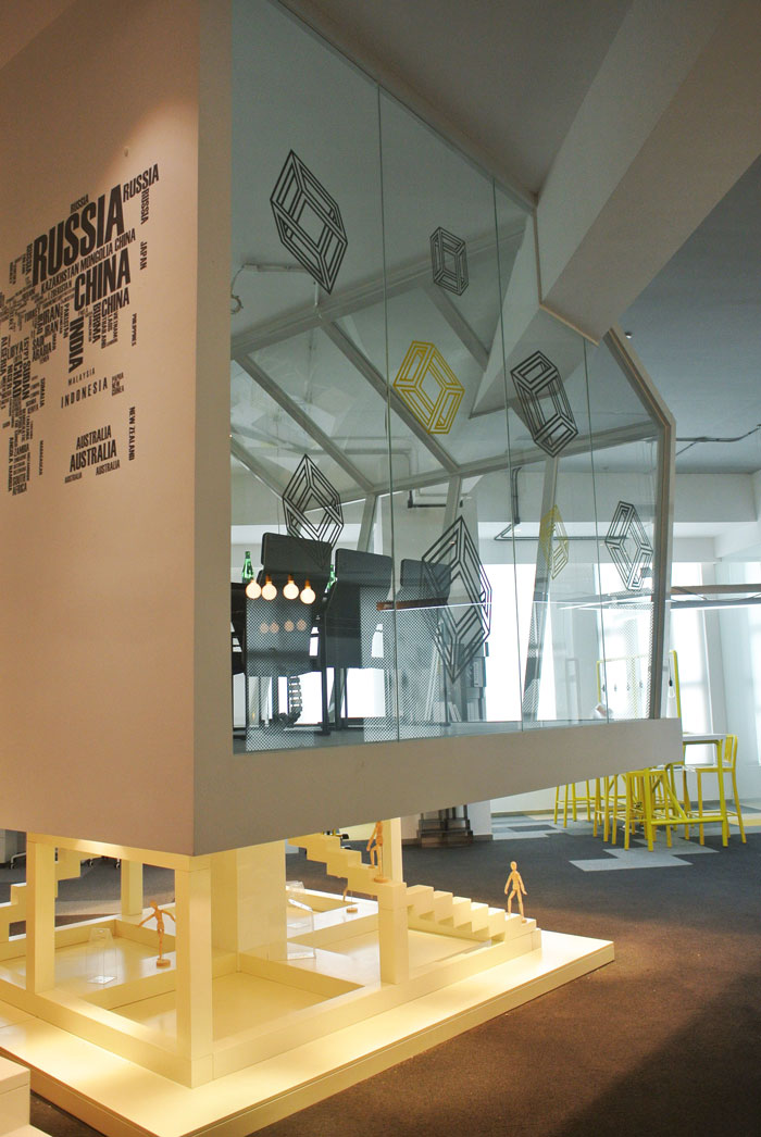 600平方loft風格辦公室展示區域裝修設計案例效果圖