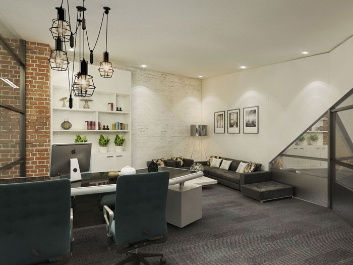 750平方總經理辦公室軟裝設計方案效果圖