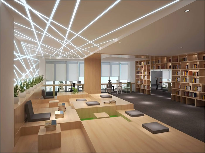 800平方辦公室辦公區域軟裝設計方案效果圖