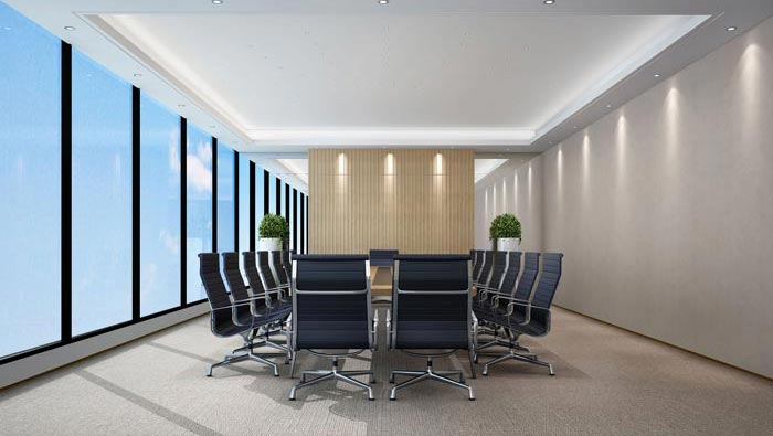 1400平方辦公室會議室裝修設(shè)計方案效果圖