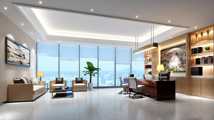1400平方總經(jīng)理辦公室裝修設(shè)計方案效果圖