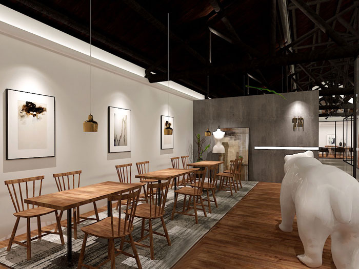 800平方工業(yè)風(fēng)辦公室茶水間裝修設(shè)計(jì)案例效果圖