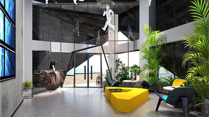 1250平方工業風辦公室裝修設計案例