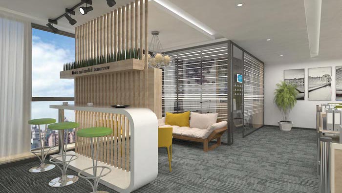 260平方創業公司辦公室裝修設計案例