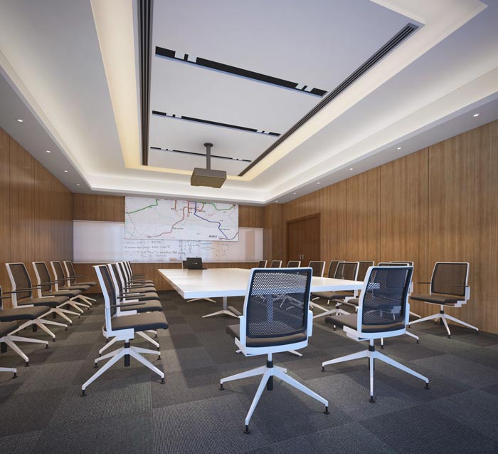 480平方現(xiàn)代簡約辦公室會議室裝修設(shè)計案例效果圖
