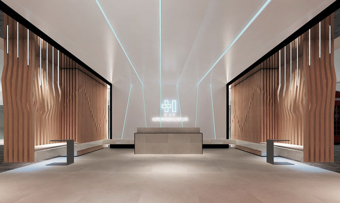 900平方電子商務辦公室前臺裝修設計案例效果圖