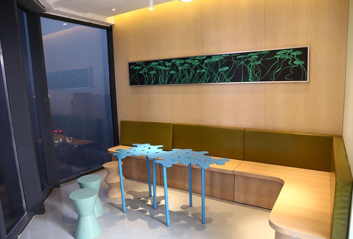 傳媒公司辦公室休息區域裝修設計效果圖