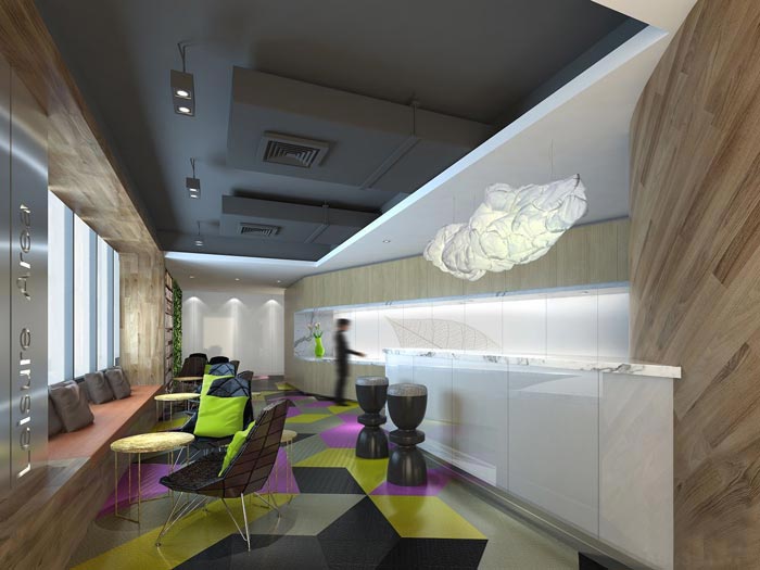 金融咨詢服務公司辦公室茶水間裝修設計效果圖