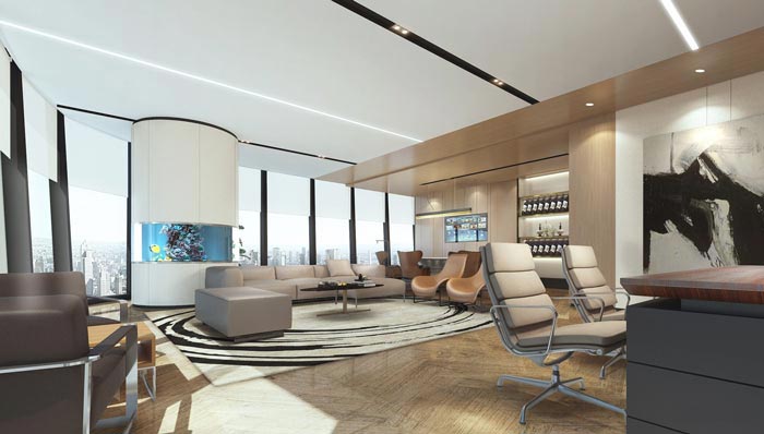 創意事務所董事長辦公室域裝修設計案例效果圖