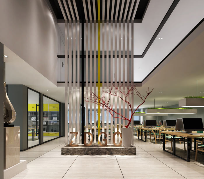 室內設計事務所辦公室辦公區域裝修設計案例效果圖