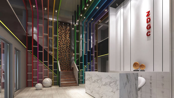 時尚簡約辦公室裝修設計案例