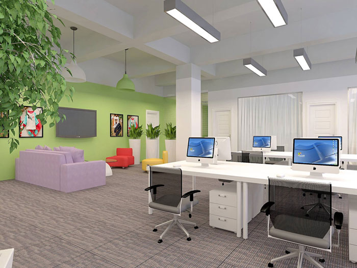 230平方兒童童裝公司辦公室辦公區域裝修設計案例效果圖