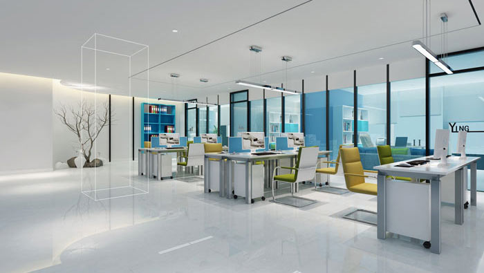 服裝公司辦公室辦公區域裝修設計案例