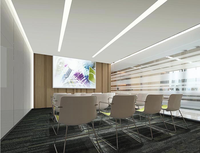 投資控股公司辦公室培訓室裝修設(shè)計效果圖