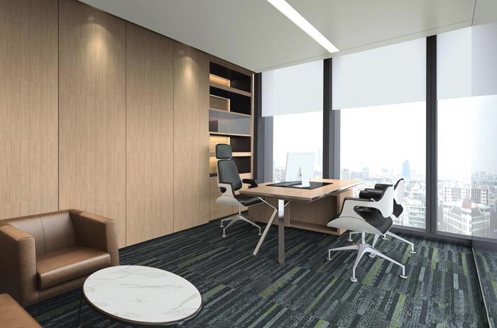 投資控股公司總經(jīng)理辦公室裝修設(shè)計效果圖