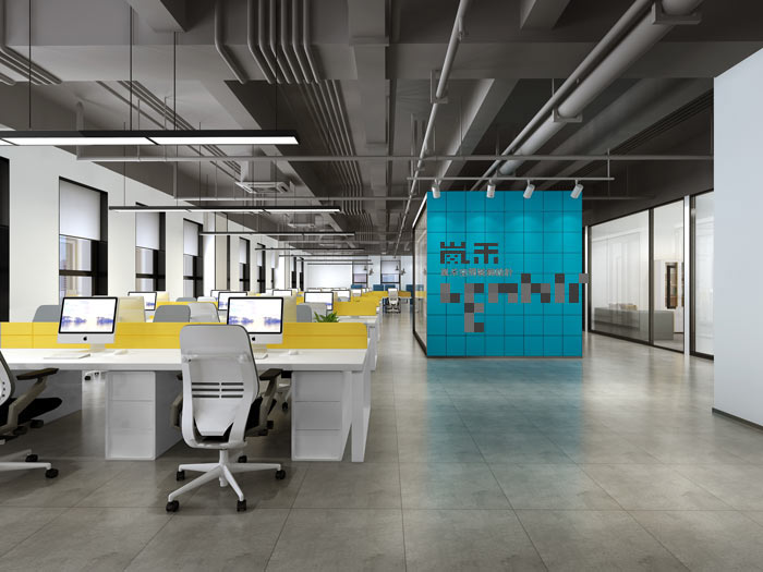 簡約風格辦公室辦公空間裝修設計案例效果圖