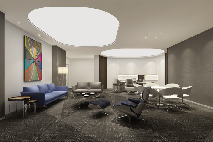 辦公家具廠房總經理辦公室裝修設計案例效果圖