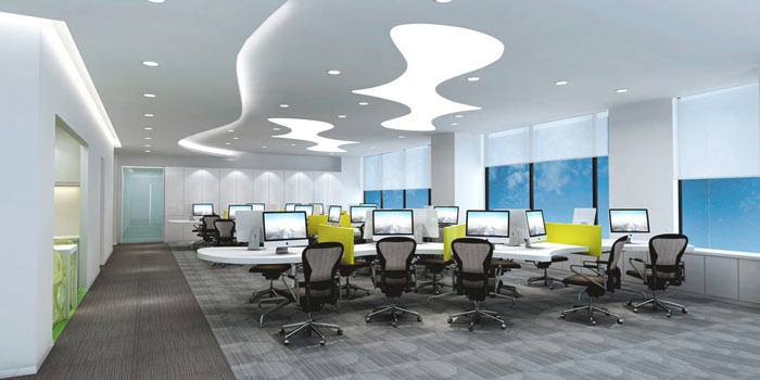 代駕公司辦公室辦公區(qū)域裝修設計案例效果圖