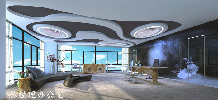 代駕公司總經理辦公室裝修設計效果圖