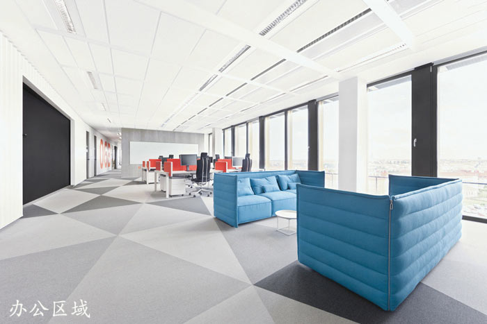 外貿電子商務公司辦公室辦公區域裝修設計案例效果圖