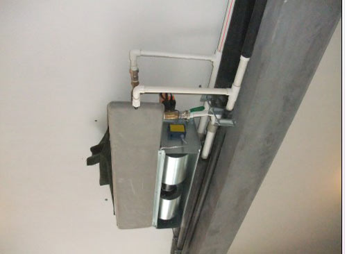 中央空調(diào)風(fēng)機(jī)盤(pán)管安裝效果圖