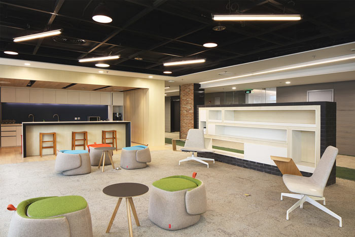 1450平方工業風辦公室茶水間裝修設計案例效果圖